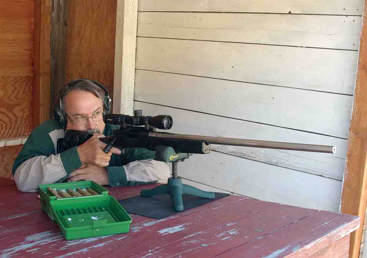 The rifle’s 13-pound overall weight with the 3-10x 42mm Nightforce SHV scope made accurate shooting easy.